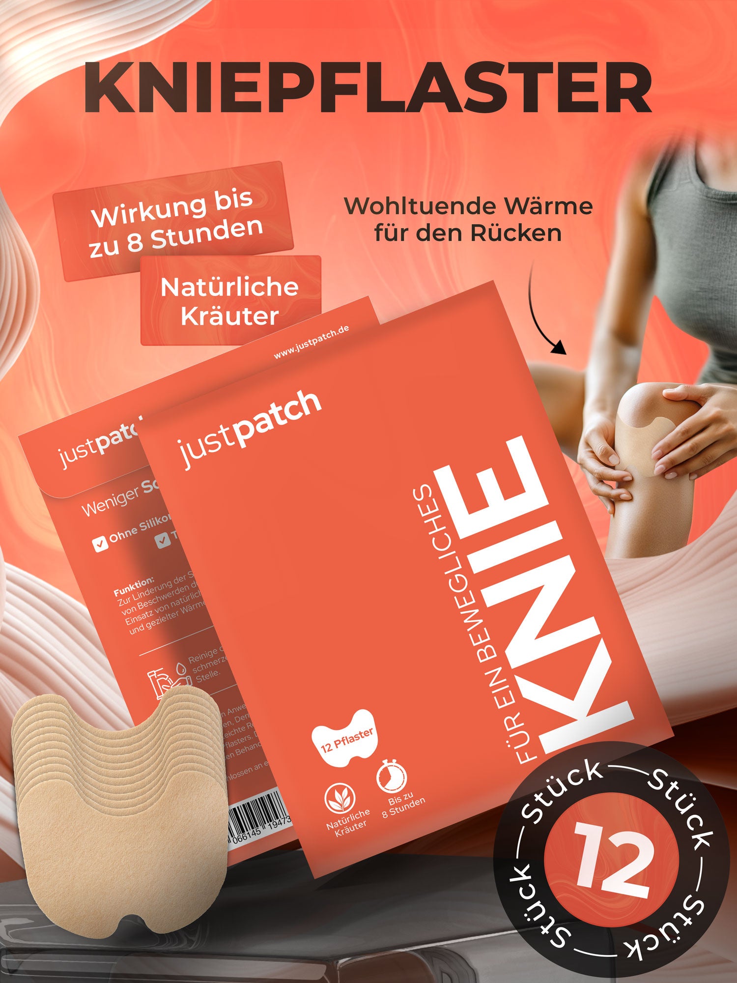 Kniepflaster, 12 Stück