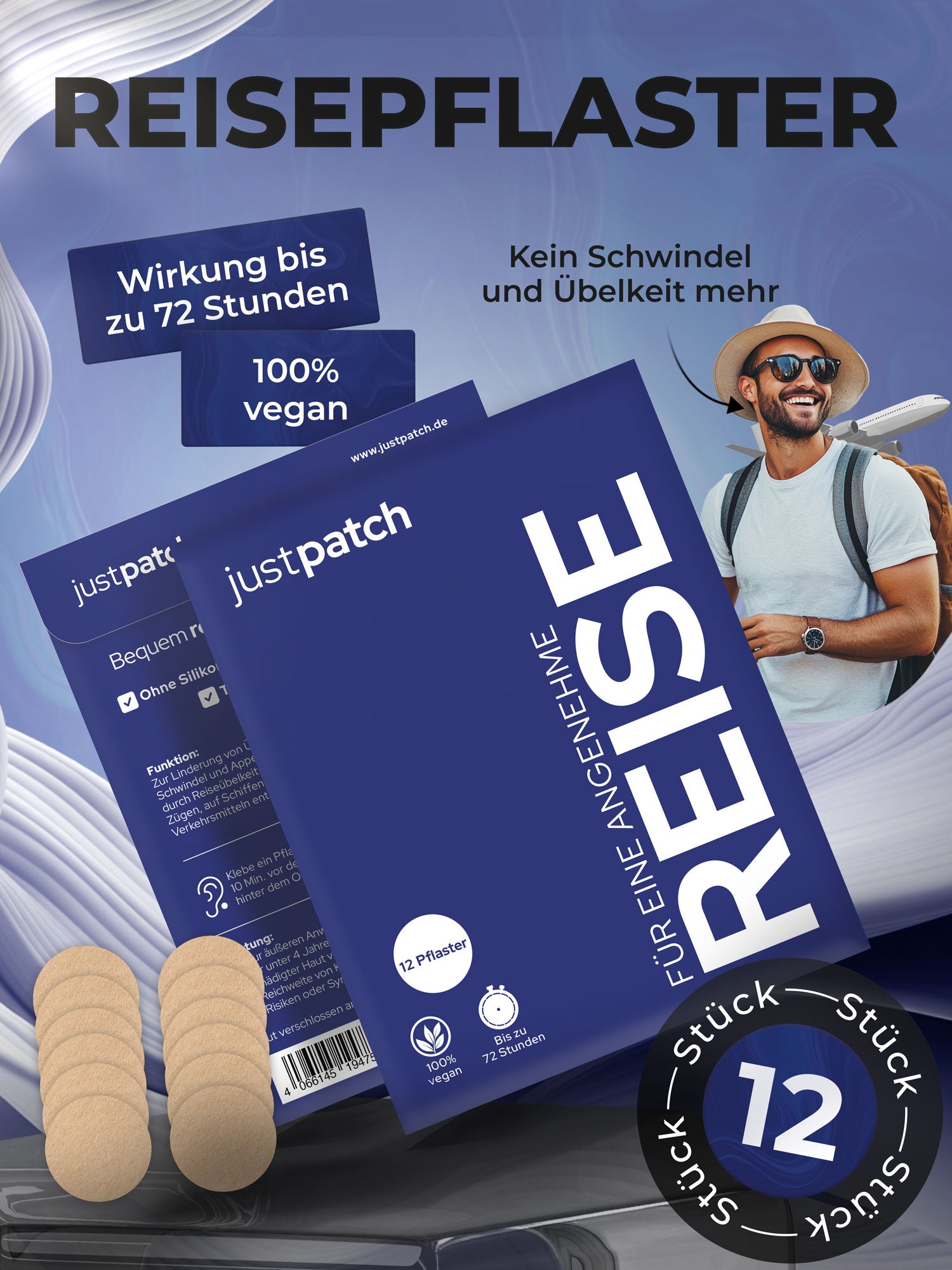 Reisepflaster, 12 Stück