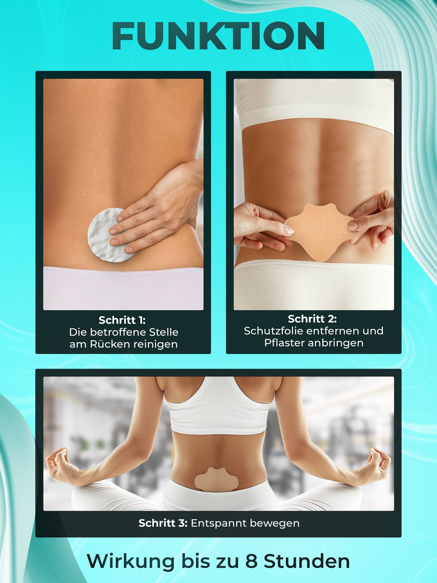 Rückenpflaster, 12 Stück